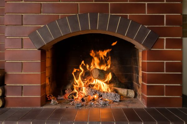Brick Fireplace Installation in Brick