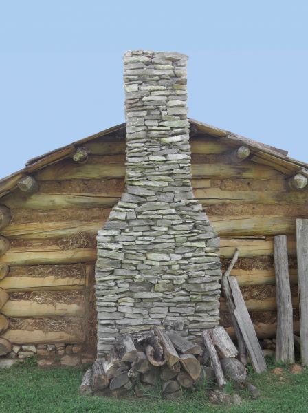 Stone Chimney Installation in Brick